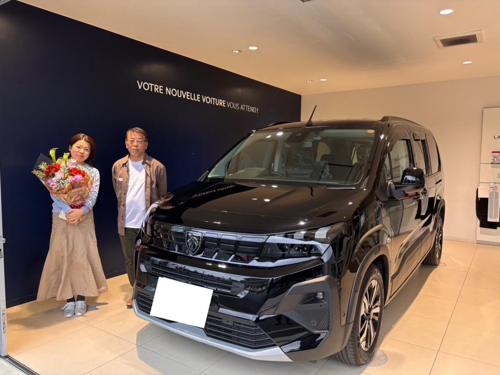 【PEUGEOT RIFTER】ご納車ありがとうございました🙇🏻‍♀️💐
