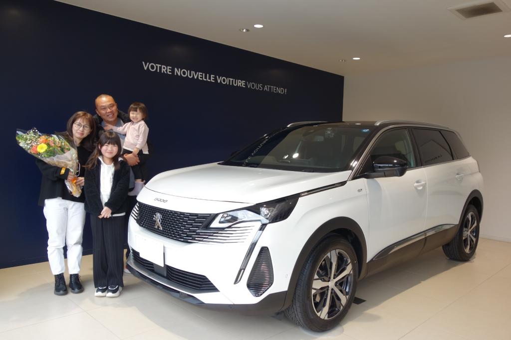 PEUGEOT5008 ご納車ありがとうございました🌷