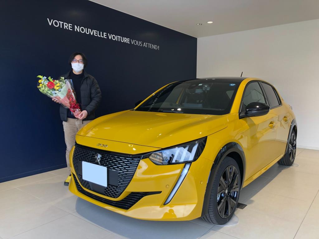 208GT  ファロ・イエロー　ご納車です！