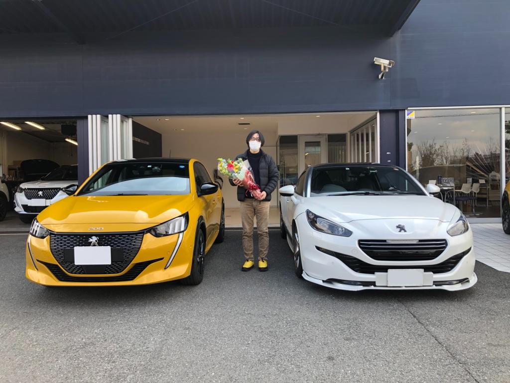 208GT  ファロ・イエロー　ご納車です！