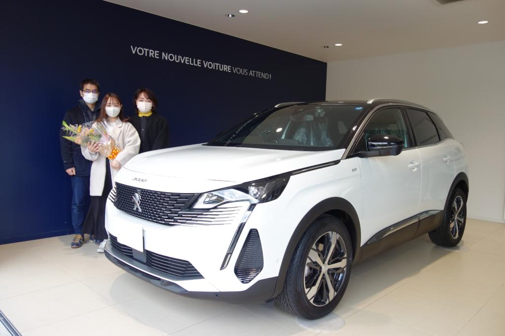 【 PEUGEOT 3008 GT】 ご納車いただきありがとうございました🌷