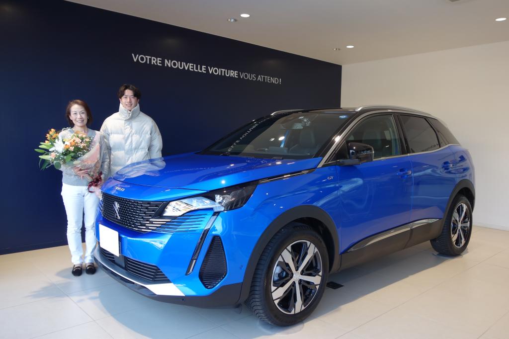 【PEUGEOT 3008】ご納車ありがとうございました🏵️