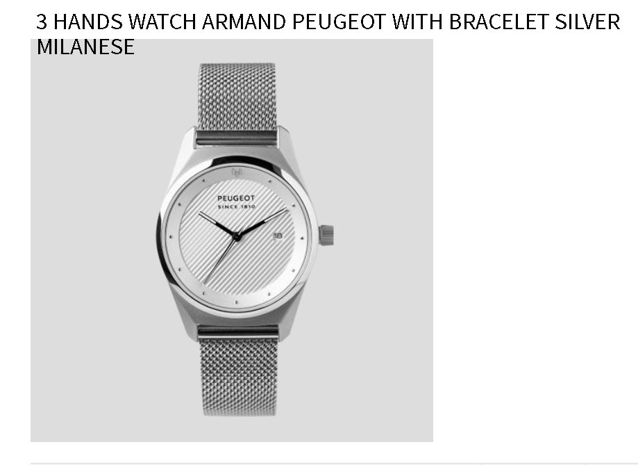 【PEUGEOT GOODS】 WATCHのご紹介です⌚