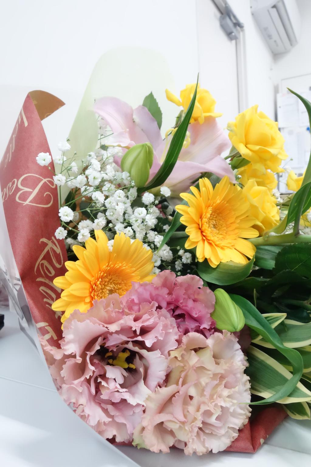 可愛い花束が届きました💐✨